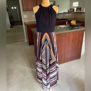 Studio One Navy Maxi Dress - size 10
